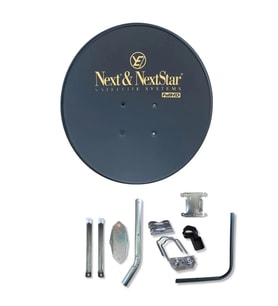 70 CM Çanak Anten Siyah Full Set + Tekli Lnb + 10 M Kablo