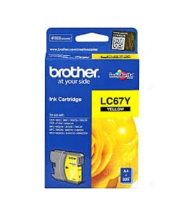 BROTHER LC67Y Sarı Orijinal Mürekkep Kartuş 325 SAYFA DCP385C MFC490CN MFC790CN