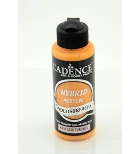 Cadence Hybrid Multisurface Akrilik Boya 120 ml. H-011 AÇIK TURUNCU 
