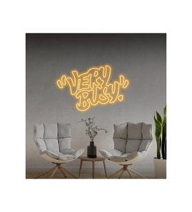 "VERY BUSY" Yazılı Neon Tabela