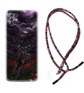 INFINIX Note 11 Pro Note 10 Hot 9 Play Kılıf Boyun Asklı Rasta Silikon Dark Deer 1786