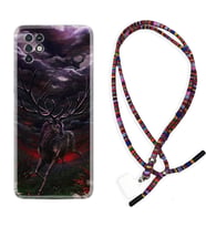 INFINIX Note 11 Pro Note 10 Hot 9 Play Kılıf Boyun Asklı Rasta Silikon Dark Deer 1786