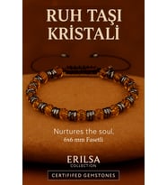 Sertifikalı Ruh Taşı Kristali Bileklik 6x6 mm Fasetli – Ruhsal Şifa Canlanma Taşı Tangerina Quartz (Çok Renkli)