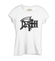 Death - Logo 4 Beyaz Kadın Tshirt