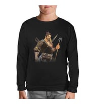 Overwatch - Hanzo Siyah Çocuk Sweatshirt