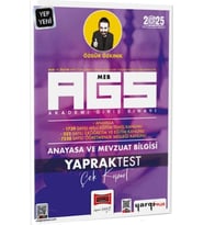 2025 MEB AGS Anayasa ve Mevzuat Bilgisi Çek Kopart Yaprak Test Yargı Yayınları