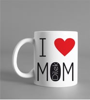 I Love Mom Anne Kupası Kişiye Özel