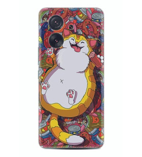 Xiaomi 13T - Xiaomi 13T Pro Kılıf Silikon Desen Özel Seri Tombul Kedi 1739