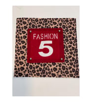 21X21 CM LEOPAR FASHION 5 KIRMIZI LEOPAR APLİKE APLİKE YAMA ARMA AKSESUAR