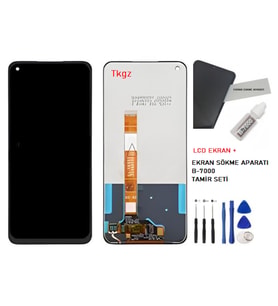 Oppo A52 Uyumlu Lcd Ekran Dokunmatik Servis + B-7000 + TAMİR SETİ