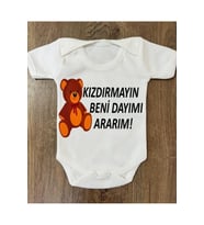 Yazılı Zıbın Dayımı Ararım Yazılı Bebek Zıbını