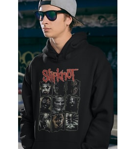 Slipknot Baskılı Unisex Oversize Rock Metal Hoodie