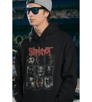 Slipknot Baskılı Unisex Oversize Rock Metal Hoodie