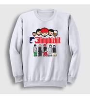 Presmono Unisex Beyaz Logo Limp Bizkit Sweatshirt 554607tt