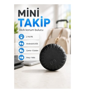 Mini Konum Takip Cihazı – Android ve iOS Uyumlu Çanta, Cüzdan, Araç ve Valiz Bulucu