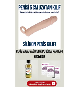 Yeni Nesil Dolgulu Silikon Kılıf 5 Cm Uzatıcı Prezervatif Modeli Masaj Yağı Hediyeli