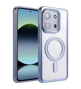 Redmi 15C 4G Joke Simli Magneticsafe Kılıf - Mavi