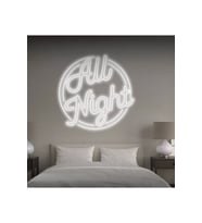 All Night Yazılı Neon Tabela