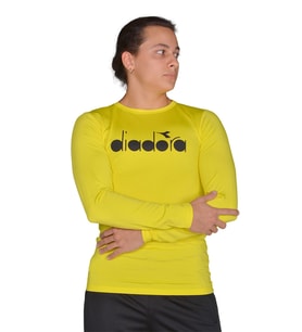  Diadora Soloben - Erkek Sarı Uzun Kollu Spor T-shirt - TSRT-ZN
