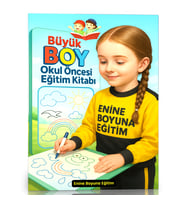 Büyük Boy Okul Öncesi YAZ-SİL Eğitim Kitabı