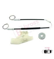 Peugeot 407 6E 6D 2004-2011 4/5 Kapı 9644893680 İçin Elektrikli Arka Sağ Cam Kriko Tamir Seti