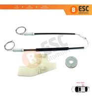 Peugeot 407 6E 6D 2004-2011 4/5 Kapı 9644893680 İçin Elektrikli Arka Sağ Cam Kriko Tamir Seti