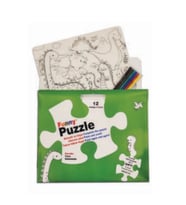 Funny Mat Puzzle - Dinozor Çağı 30x40cm