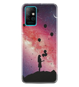 Infınıx Note 8 Kılıf Desenli Silikon Kılıf Flowers Cat 2 1349