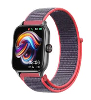 Huawei Watch GT 3 42mm Uyumlu Kordon Hasır Örgü Cırt Cırtlı Terletmeyen Zore KRD-03 Kumaş Kayış