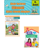 Ata 4.Sınıf Okula Yardımcı Tüm Dersler Okul Defterim- Ev Çalışmam