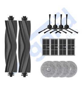 DREAME X30PRO-L10S PRO ULTRA-X30 ULTRA UYUMLU 2 Ana Fırça 4 Yan Fırça 4 Filtre 4 Mop