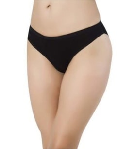 Papatya 3'lü Paket Bambu Kadın Bikini Külot 2521 (Siyah)