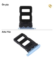 Xiaomi Mi 11 Uyumlu Sim İç Yuvası Çiftli Mavi Sim Kart Tepsisi Sim Kızağı Sim Çekmecesi Sim Tray