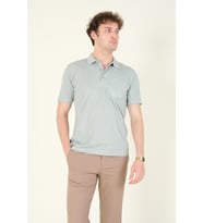 Giyim Dünyası Erkek Polo Yaka Cepli T-Shirt Çağla (Çağla Yeşili)