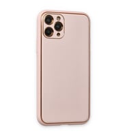İphone 11 Pro Max Kılıf Co Deri  Kapak - Pudra