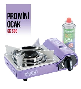 Orcamp Tekli Çantalı Mini Portatif Ocak Mor CK-506