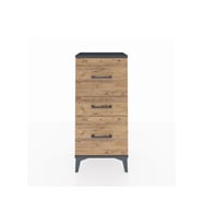 Arges Komodin 3 Çekmeceli 44x30x96 Antrasit-Çam