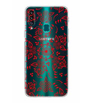 Samsung Galaxy A20s  Kamera Korumalı  Kapak Nostalji Desen Tasarımlı  Şeffaf Kılıf