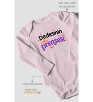 Dedesinin Prensesi Uzun Kollu Çıtçıtlı Bebek Body