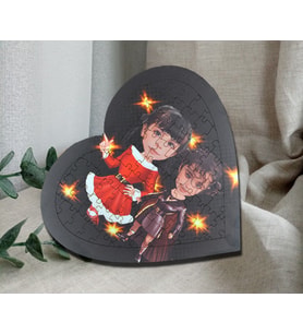 Ahşap Kalp Puzzle