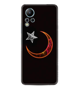 Infınix Note 12 Kılıf Resimli Desenli Silikon Platinium Series Ay Yıldız 1884