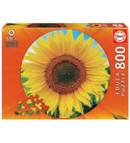 Educa 800 Parça Ayçiçeği Yuvarlak Round Puzzle