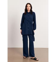 Perla Tunik Pantolon Takım - İndigo