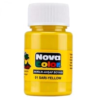 NOVA COLOR SARI RENK AKRİLİK BOYA 30 ML