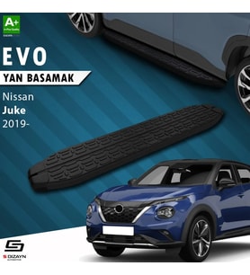 S-Dizayn Nissan Juke 2 Evo Siyah Yan Basamak 173 Cm 2019 Üzeri A+ Kalite