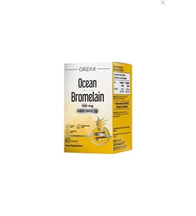 Orzax Ocean Bromelain 60 Kapsül