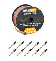 Hepa Merz Connection Paket-9 Hoparlör Kablosu Jak Konnektör Paketi