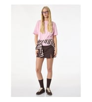 Koton Rahat Kalıp Baskılı Pembe Kadın T-Shirt 6SAL10099IK