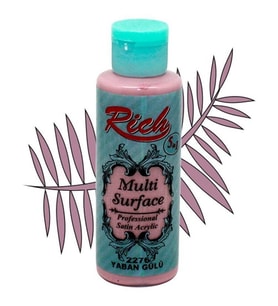 Rich Multi Surface Her Yüzey İçin Akrilik Boya 120 cc. 2276 YABAN GÜLÜ 