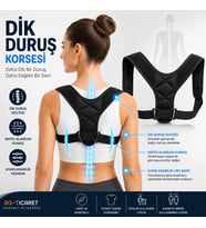Dik Duruş Korsesi Postür Düzeltici Sırt Ve Omuz Destekleyici Skolyoz Ayarlanabilir Kifoz Korse